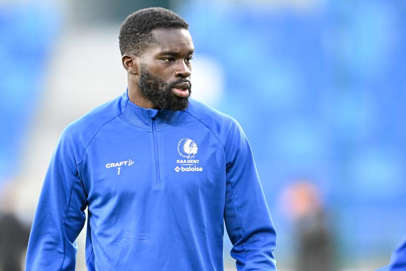 Gent's Wilfried Kanga pictured before a soccer game between Ukrainian FC LNZ Cherkasy and Belgian KAA Gent, Thursday 23 July 2026 in Plock, Poland, the first leg of the second qualifying round for the UEFA Conference League. BELGA PHOTO JILL DELSAUX