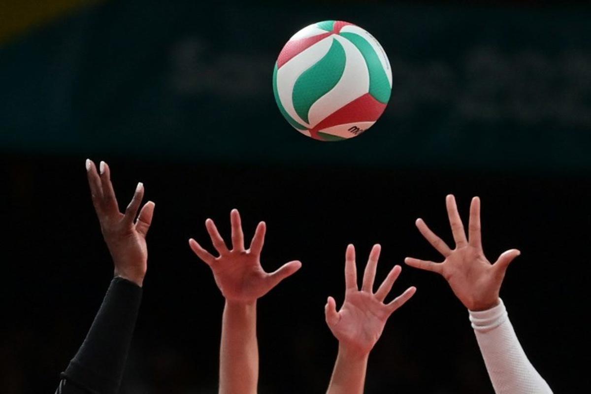 View during the women's teams finals gold medal match volleyball event during the Pan American Games Santiago 2023 at the Parque O'Higgins Arena in Santiago on October 26, 2023. Pablo Vera / AFP