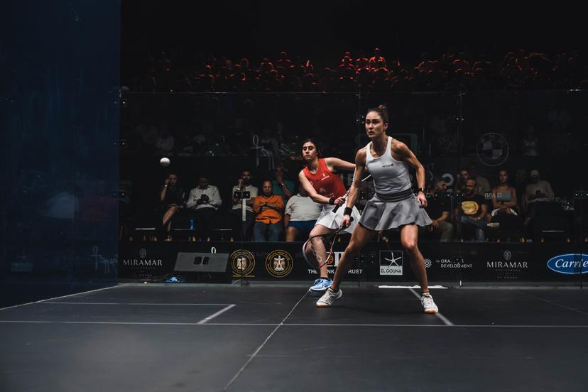 ATTENTION EDITORS - HANDOUT PICTURES - EDITORIAL USE WITH Nele Gilis ONLY - MANDATORY CREDIT SQUASH VLAANDEREN Handout pictures released on Friday 02 June 2023, by Squash Vlaanderen shows Belgian Squash athlete Nele Gilis, who won the semi-final of the El Gouna International squash tournament. After this win, Gilis will play the final against the Egyptian Nouran Gohar. *** Belga and Belga Editorial Board decline all responsibility regarding the content of this picture. *** BELGA PHOTO HAND OUT SQUASH VLAANDEREN