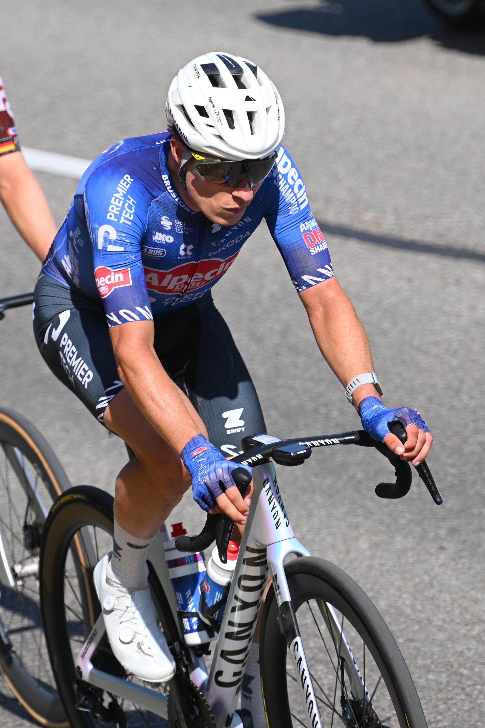 Belgian Jasper Philipsen of Alpecin-Premier Tech pictured in action during stage 17 of the 2026 Tour de France cycling race, a stage of 175km from Chambery to Voiron, on Wednesday 22 July 2026. The 113th edition of the Tour de France starts on Saturday 4 July in Barcelona, Spain, and will finish in Paris, France on the 26th of July. BELGA PHOTO POOL GREGORY VAN GANSEN