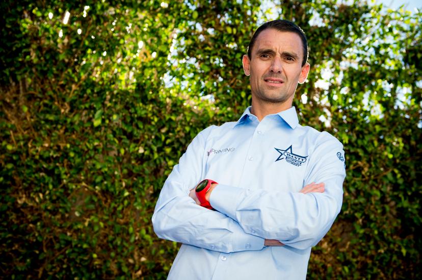 Belgian Sebastien Demarbaix, sports director of Wanty-Groupe Gobert poses for the photographer at the press day of Belgian cycling team Wanty-Groupe Gobert, in Benidorm, Spain, Friday 12 January 2018. BELGA PHOTO JASPER JACOBS