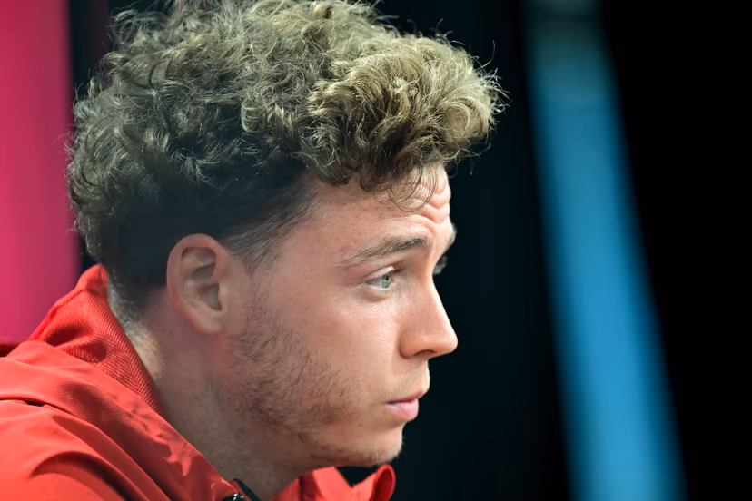 Belgium's Maxim De Cuyper pictured during a press moment of Belgian national soccer team Red Devils, on Friday 03 July 2026 in their base camp, home of the Seattle Sounders, Renton, Seattle, USA. The Rode Duivels - Diables Rouges qualified for the knockout stage of the 2026 FIFA World Cup, where they'll meet USA in the round of 16 on July 7th. BELGA PHOTO DIRK WAEM