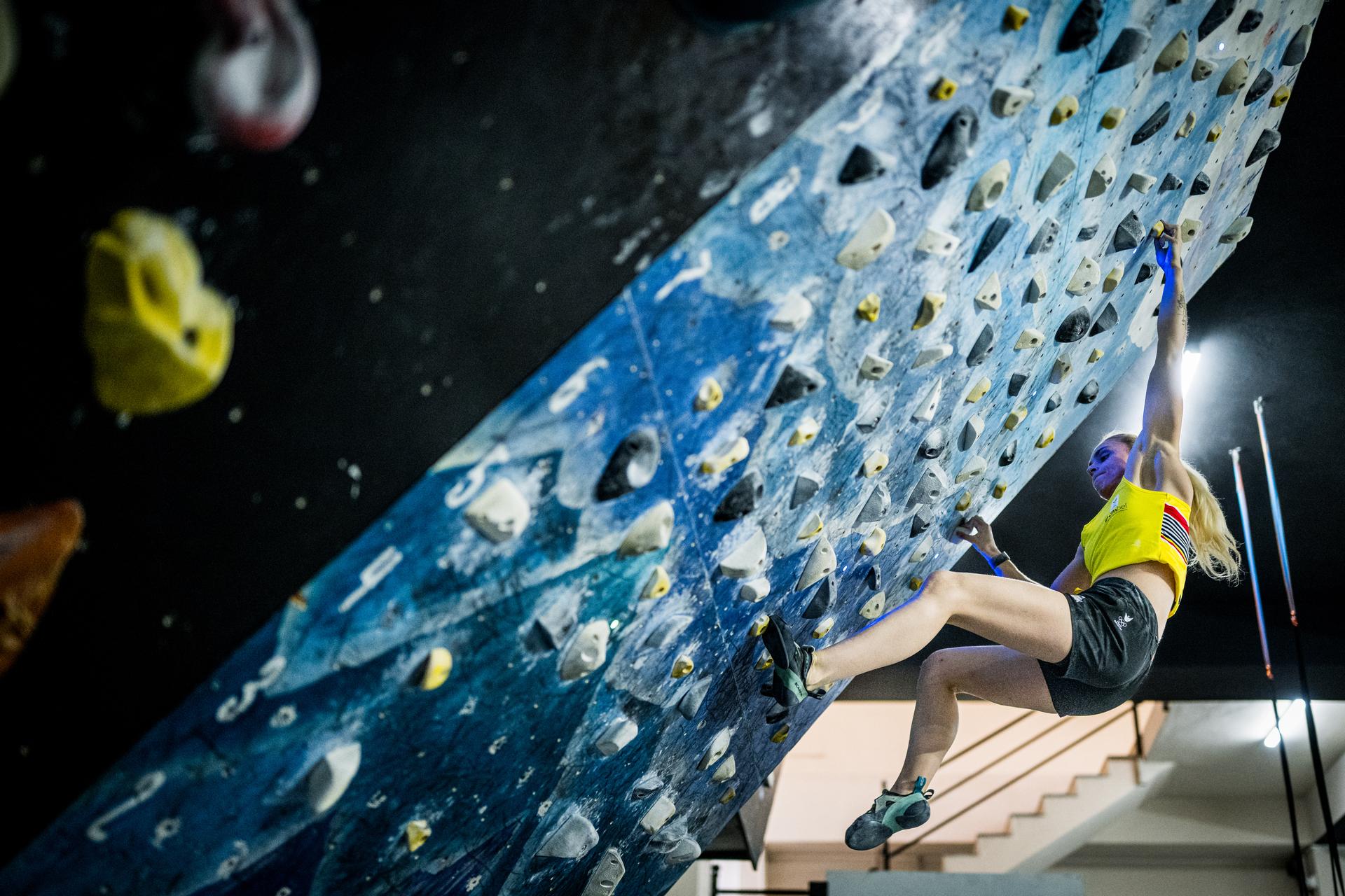 Athlete Heloise Doumont pictured during the annual winter training camp of Team Belgium organized by the BOIC-COIB Belgian Olympic Committee, in Belek, Turkey, Tuesday 25 November 2025. The camp takes place from 19 to 26 November and focuses on the initial preparations for the 2028 Olympic Games in Los Angeles. BELGA PHOTO JASPER JACOBS