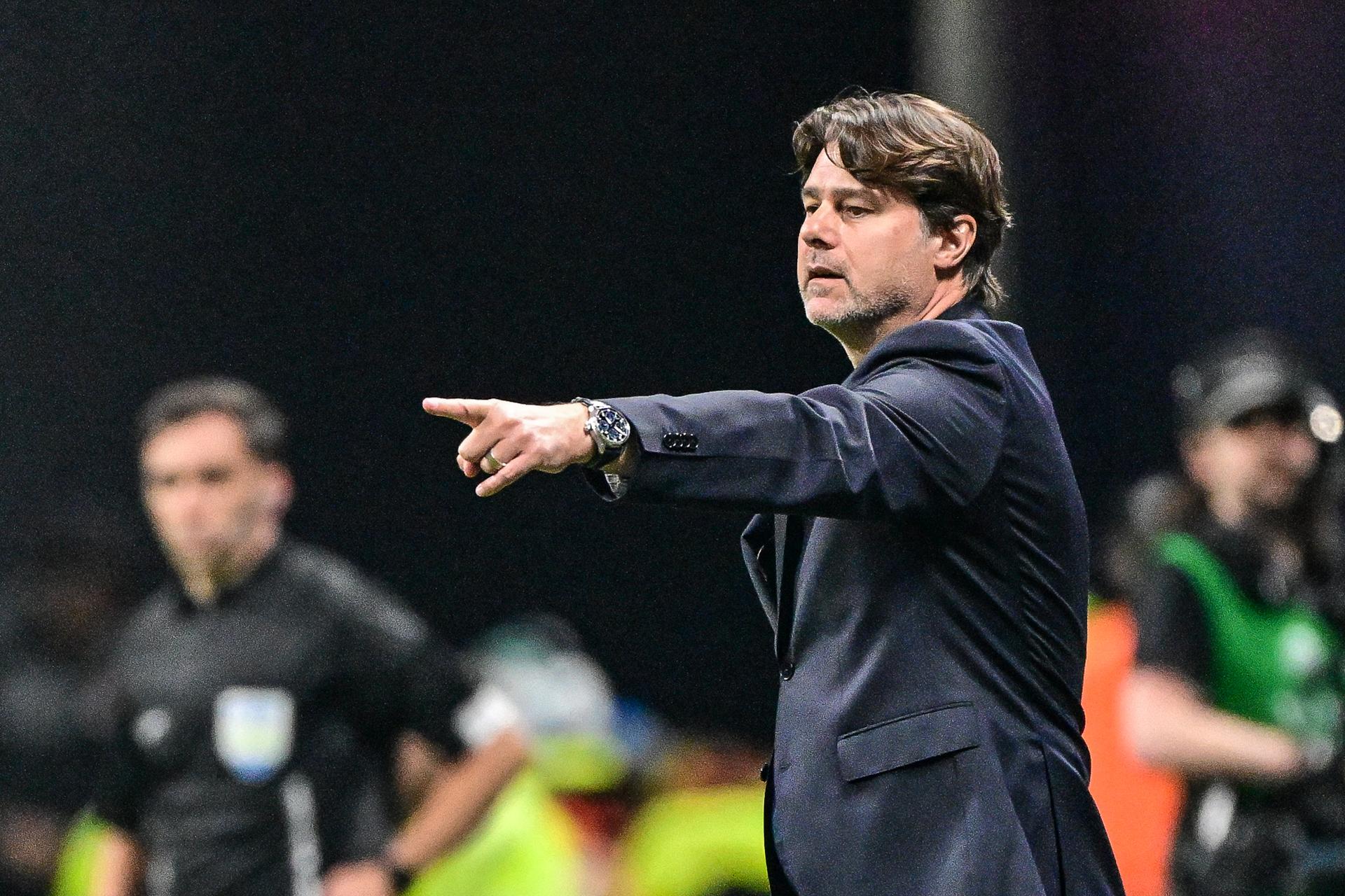 US's head coach Mauricio Pochettino pictured during a friendly soccer game between the United States national team and Belgian national soccer team Red Devils in Atlanta, on Saturday 28 March 2026, in preparation for the 2026 World Cup. BELGA PHOTO DIRK WAEM