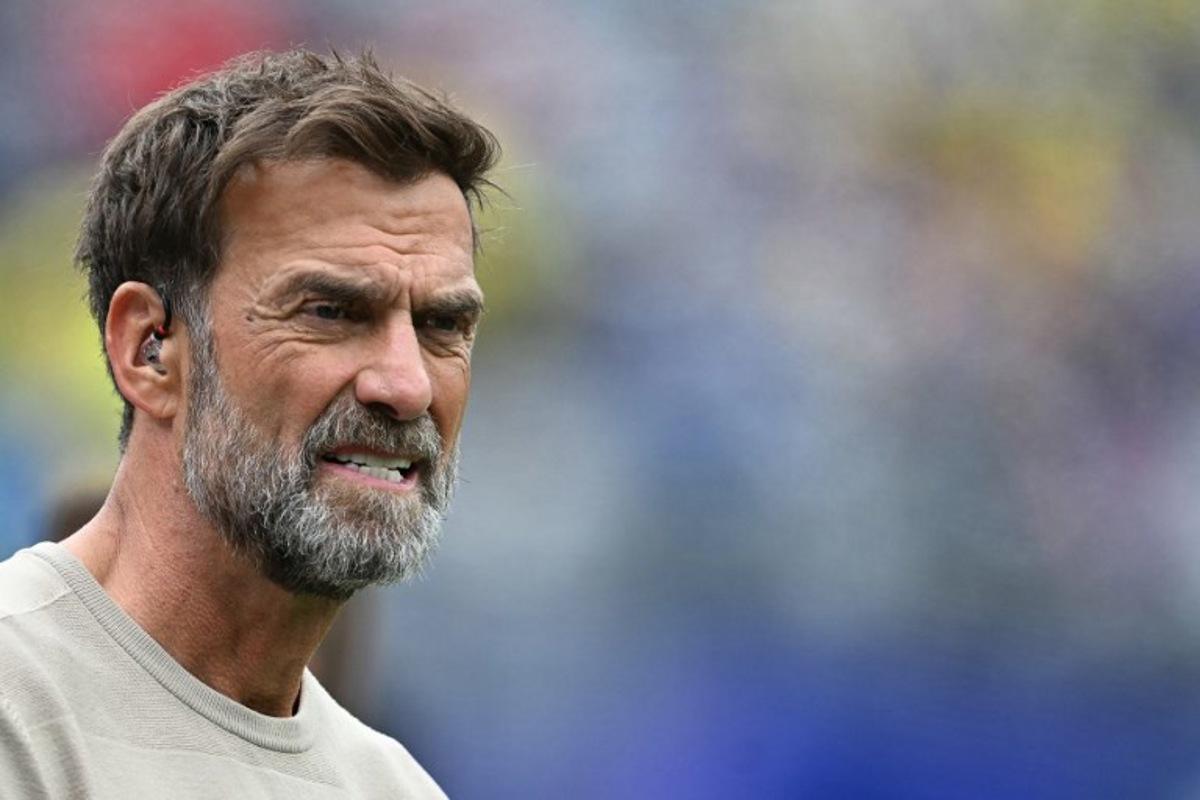 German coach Jurgen Klopp attends the 2026 World Cup round of 16 football match between Brazil and Norway at the New York/New Jersey Stadium in East Rutherford on July 5, 2026. MAURO PIMENTEL / AFP