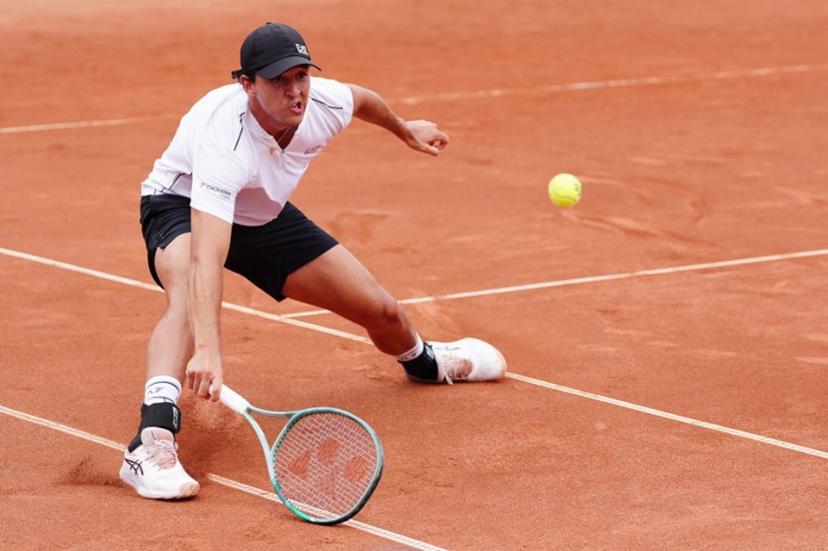 Italy's Luciano Darderi returns the ball to Paraguay's Adolfo Daniel Vallejo during the men's semi-final match at the ATP 250 Nordea Open tennis tournament in Bastad, Sweden on July 18, 2026. Bjorn LARSSON ROSVALL / TT News Agency / AFP