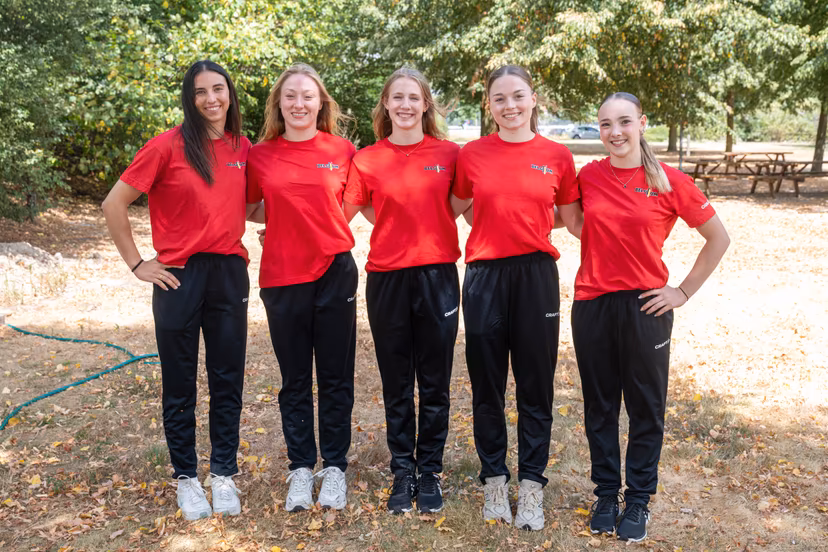 Belgium's female gymnastics team poses for the photographer at a press conference of Gymfed to announce the Belgian delegation for the European Artistic Gymnastics Championships in Zagreb (13¿23 August), Wednesday 5th of August 2026, in Gent. BELGA PHOTO JONAS ROOSENS