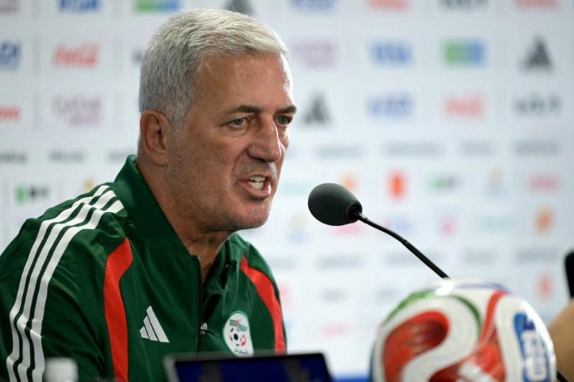 Algeria's Swiss head coach Vladimir Petkovic gives an MD-1 press conference at the Kansas City Stadium in Kansas City on June 26, 2026, on the eve of the 2026 World Cup Group J football match between Algeria and Austria. JUAN MABROMATA / AFP