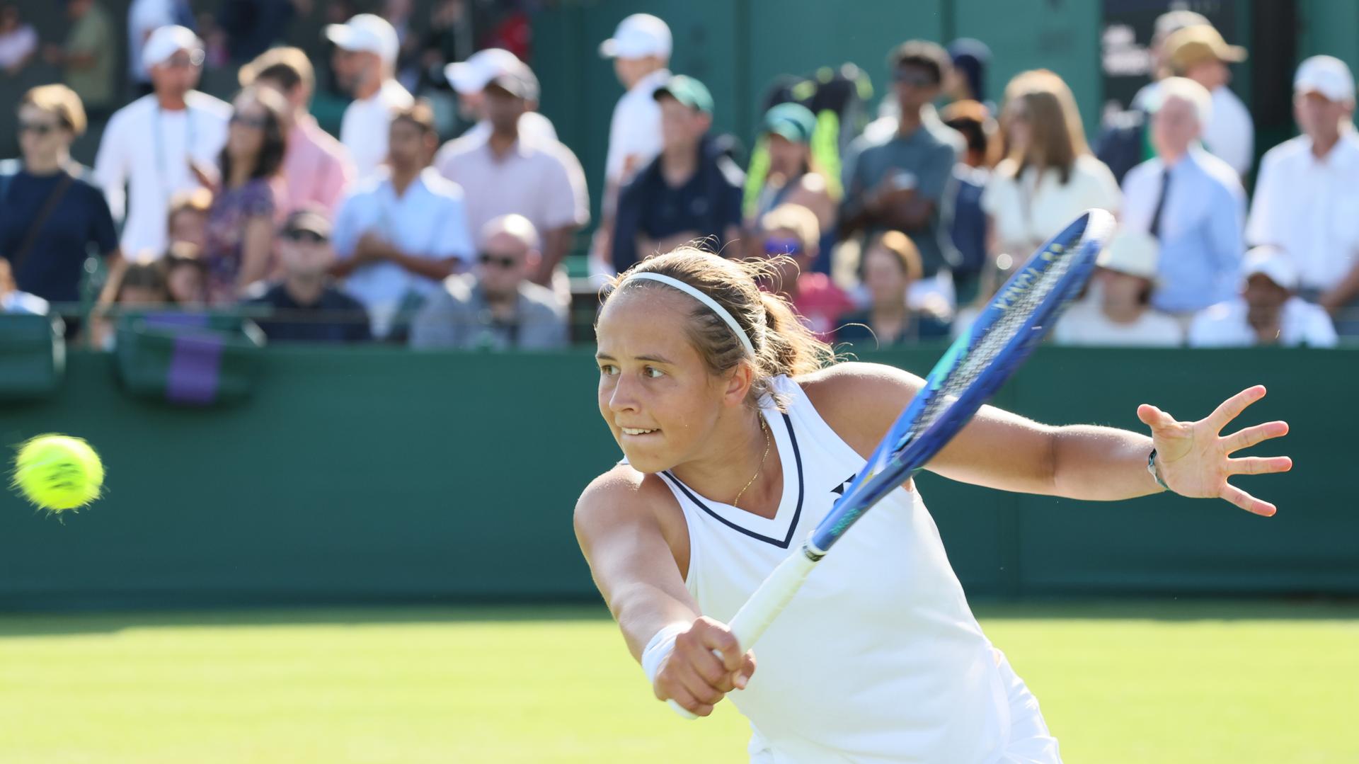Belgian Hanne Vandewinkel pictured in action during a first roung game between Belgian Vandewinkel (WTA 103) and US' Liu (WTA 146) in the Ladies' singles at Wimbledon grand slam tennis tournament in London, Britain, Monday 29 June 2026. BELGA PHOTO BENOIT DOPPAGNE