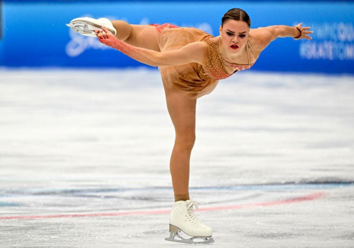 Belgium's Loena Hendrickx competes in women's free skating during the ISU Skate to Milano Figure Skating Qualifier 2025 in Beijing on September 20, 2025. ADEK BERRY / AFP