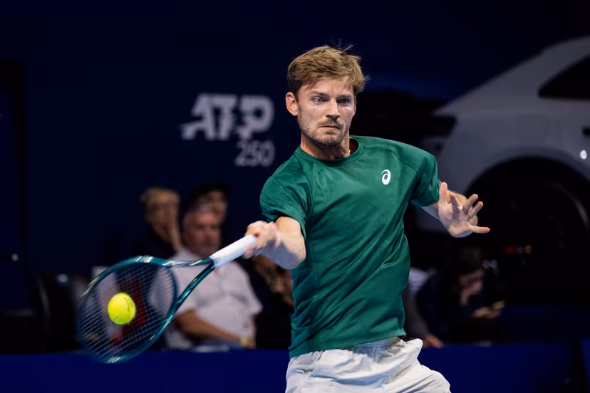 Belgian David Goffin pictured in action during the European Open ATP tennis tournament in Brussels, on Tuesday 14 October 2025. This year's edition of the tournament is taking place from 12 to 19 October 2025. BELGA PHOTO JASPER JACOBS