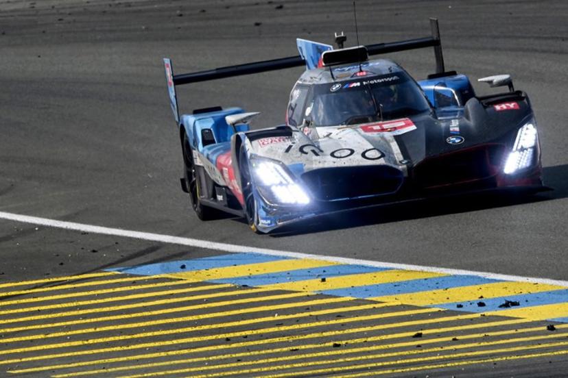 BMW M Team WRT's Belgian driver #15 Dries Vanthoor competes in the 24 Hours of Le Mans 2025, at the Le Mans circuit, north-western France, on June 15, 2025. JEAN-FRANCOIS MONIER / AFP