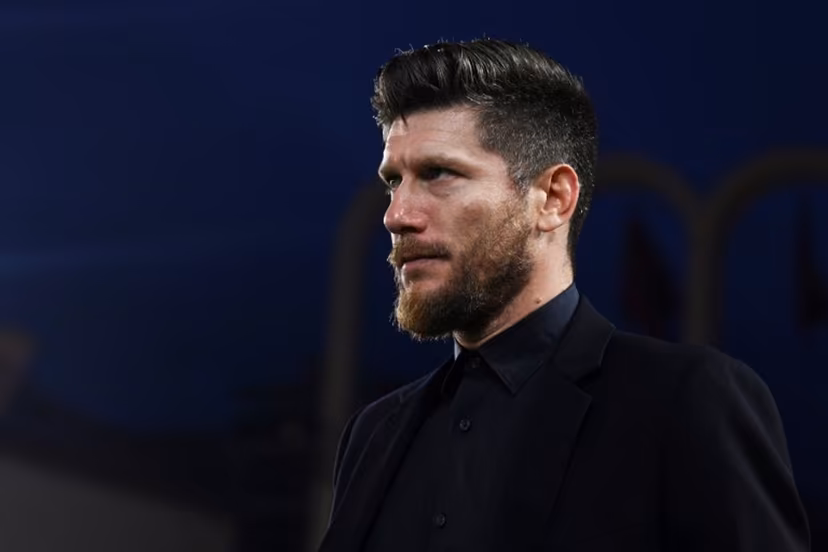 Monaco's head coach Sebastien Pocognoli looks on during the French L1 football match between Monaco (ASM) and Lille (LOSC) at the Louis II Stadium (Stade Louis II) in the Principality of Monaco on May 10, 2026. Frederic DIDES / AFP