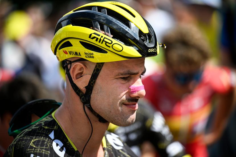 Belgian Victor Campenaerts of Team Visma-Lease a Bike pictured at the start of stage 20 of the 2026 Tour de France cycling race, a stage of 171km Le Bourg d'Oisans to Alpe d'Huez, on Saturday 25 July 2026. The 113th edition of the Tour de France starts on Saturday 4 July in Barcelona, Spain, and will finish in Paris, France on the 26th of July. BELGA PHOTO JASPER JACOBS