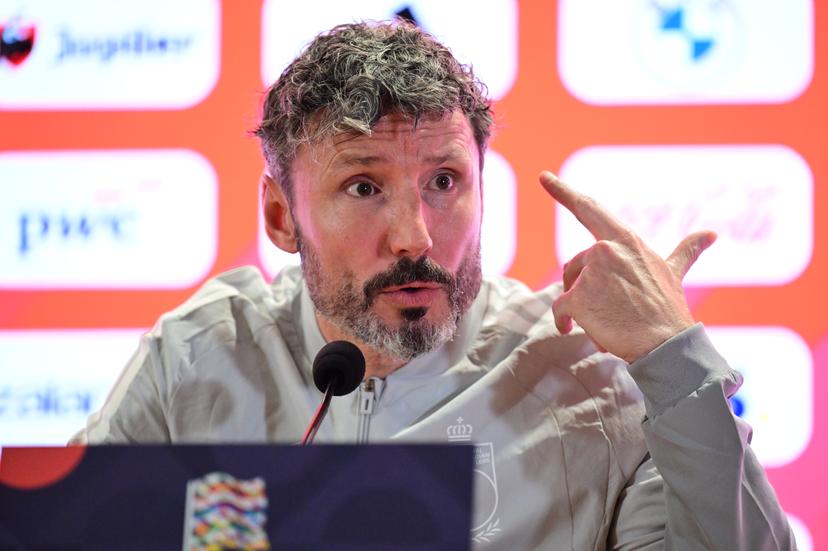 Belgium's head coach Mark van Bommel pictured during a press conference of the Red Devils, the Belgian national soccer team, in Rome, Italy on Thursday 24 September 2026. The team is preparing for the opening game of the UEFA Nations League against Italy on Friday. BELGA PHOTO DIRK WAEM