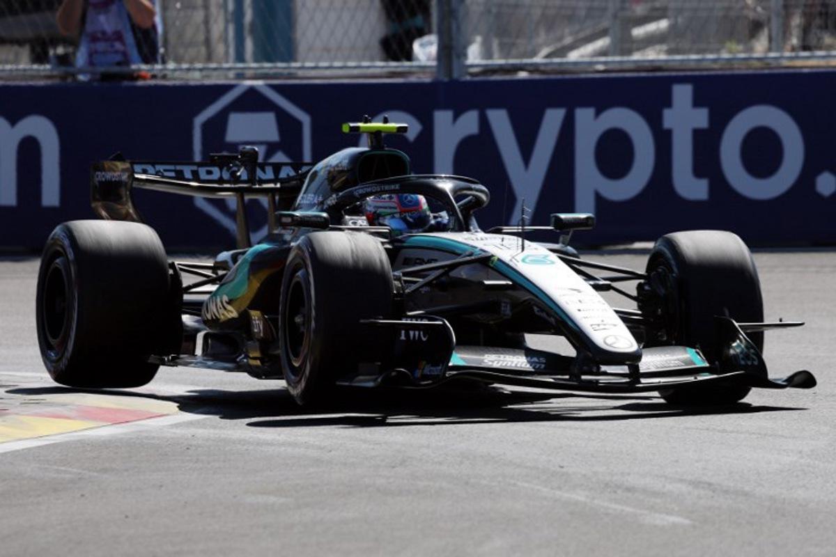 Mercedes' Italian driver Kimi Antonelli competes in the Spanish Formula One Grand Prix at the Madring circuit on September 13, 2026 in Madrid. Pierre-Philippe MARCOU / AFP