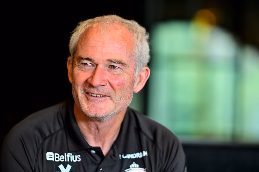Belgium's coach Shane McLeod pictured during a press conference of Belgian national team Red Lions in Genval, Rixensart, regarding the men's 2026 Hockey World Cup, Tuesday 25 August 2026. The 2026 edition of the Hockey World Cup takes place in Belgium and The Netherlands from August 15 to August 30. BELGA PHOTO DIRK WAEM
