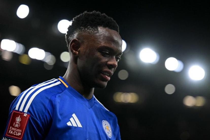 Leicester City's Zambian striker #20 Patson Daka leaves the pitch after being substituted off during the English FA Cup fourth round football match between Manchester United and Leicester City at Old Trafford in Manchester, north west England, on February 7, 2025. Oli SCARFF / AFP