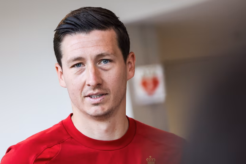 Belgium's Hans Vanaken pictured during a press conference of Belgian national soccer team Red Devils at the Longacres sport complex in Seattle, on Wednesday 24 June 2026. The Red Devils prepare for their third game in the group stage of the 2026 FIFA World Cup. BELGA PHOTO BRUNO FAHY