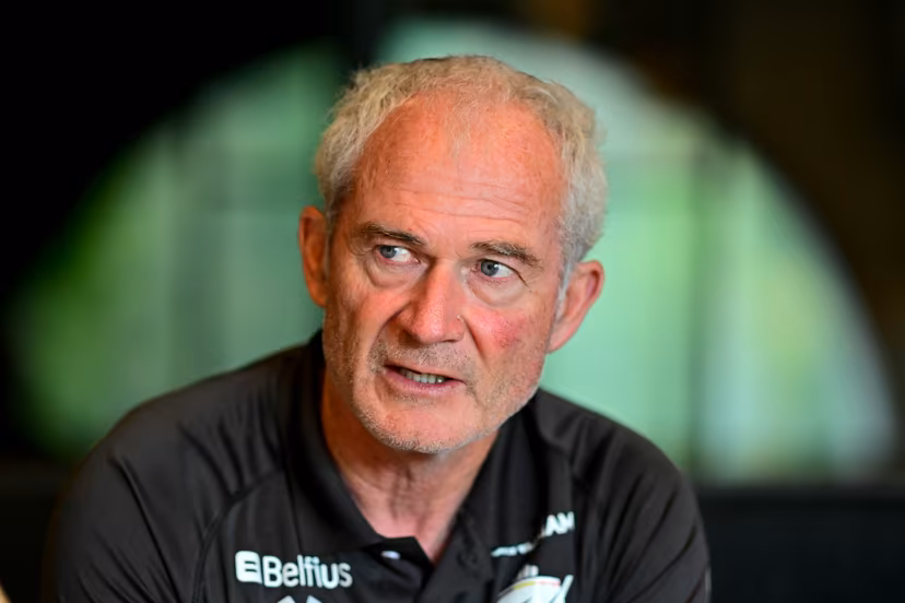 Belgium's coach Shane McLeod pictured during a press conference of Belgian national team Red Lions in Genval, Rixensart, regarding the men's 2026 Hockey World Cup, Tuesday 25 August 2026. The 2026 edition of the Hockey World Cup takes place in Belgium and The Netherlands from August 15 to August 30. BELGA PHOTO DIRK WAEM