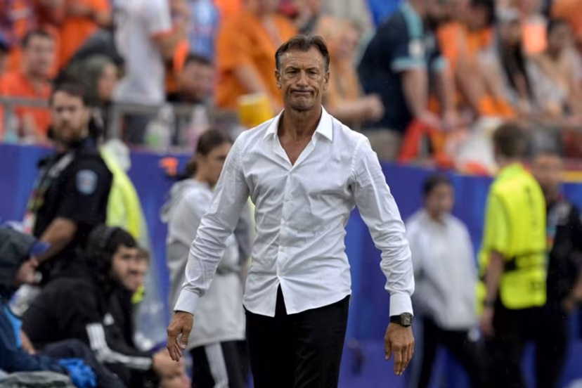 Tunisia's French head coach Herve Renard gestures during the 2026 World Cup Group F football match between Tunisia and the Netherlands at the Kansas City Stadium in Kansas City on June 25, 2026. Juan MABROMATA / AFP