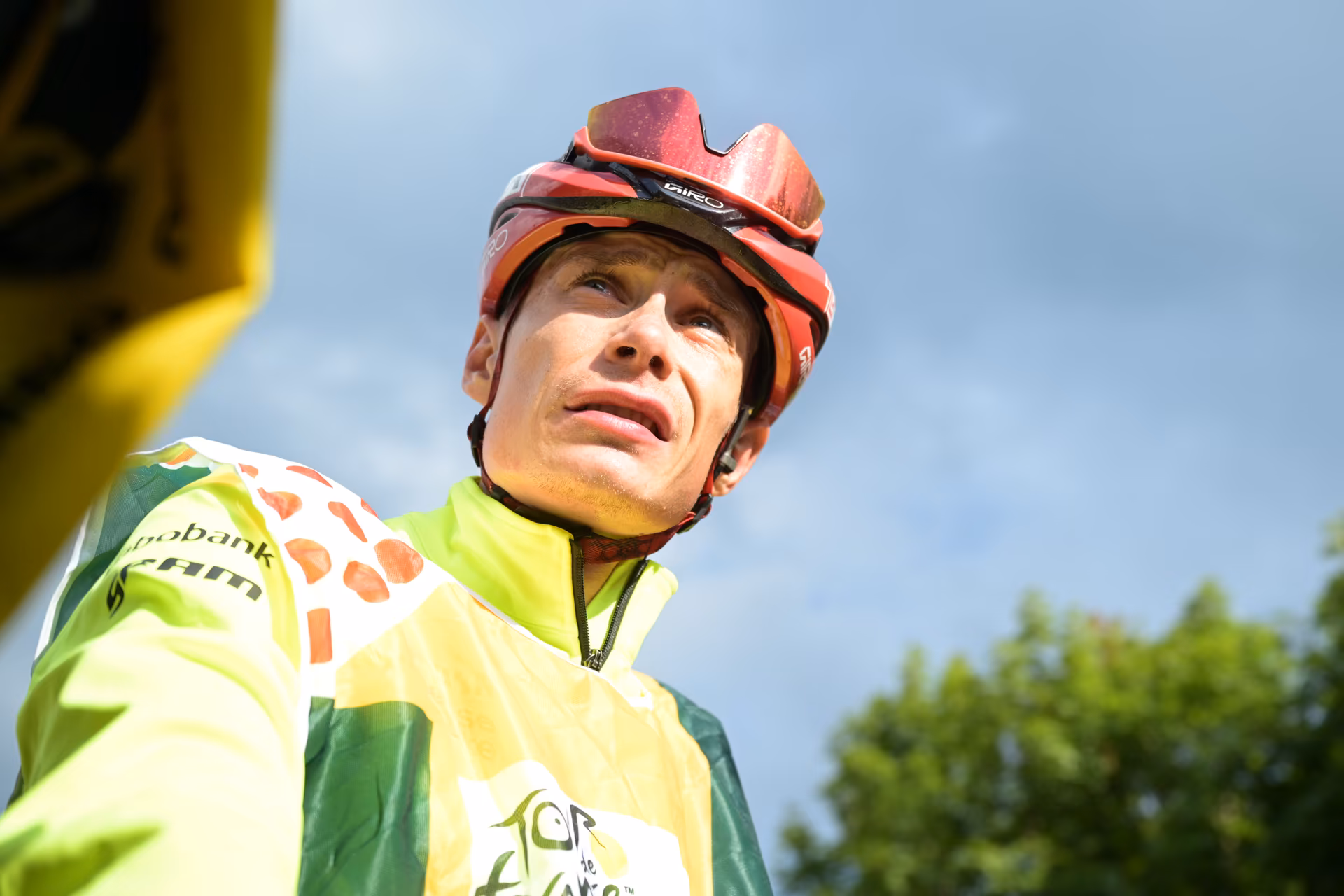 Danish Jonas Vingegaard of Team Visma-Lease a Bike is pictured after stage 14 of the 2026 Tour de France cycling race, a stage of 155km from Mulhouse to Le Markstein Fellering, on Saturday 18 July 2026. The 113th edition of the Tour de France starts on Saturday 4 July in Barcelona, Spain, and will finish in Paris, France on the 26th of July. BELGA PHOTO DAVID PINTENS