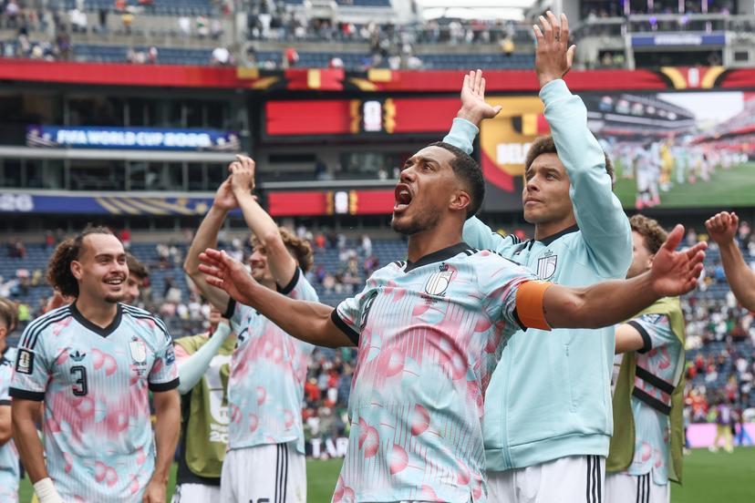 Belgium's Youri Tielemans celebrates after a soccer game between Belgian national team Red Devils and Senegal, on Wednesday 01 July 2026, at the Seattle Field, in Seattle, a 1/16 finals game in the FIFA World Cup 2026. BELGA PHOTO BRUNO FAHY