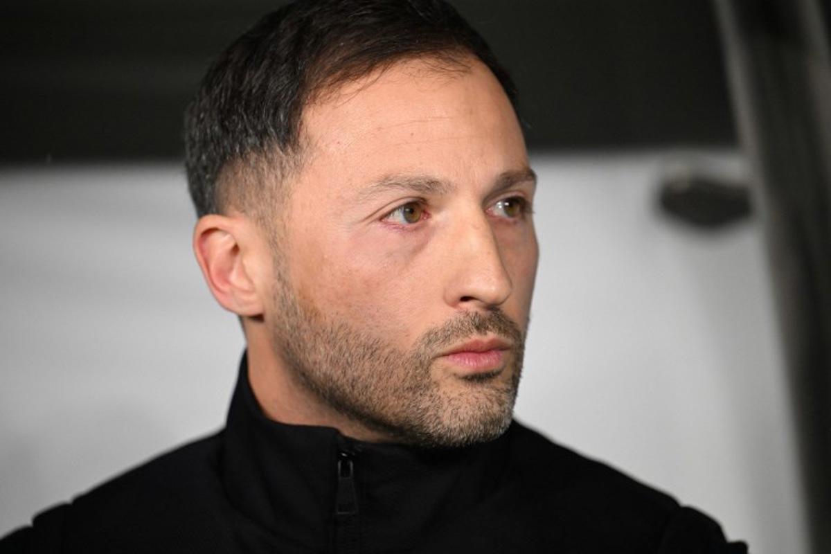 Fenerbahce's Italian head coach Domenico Tedesco looks on prior to the Europa League 1st round day 7 football match between Fenerbahce and Aston Villa at Sukru Saracoglu Stadium in Istanbul on January 22, 2026. Ozan KOSE / AFP