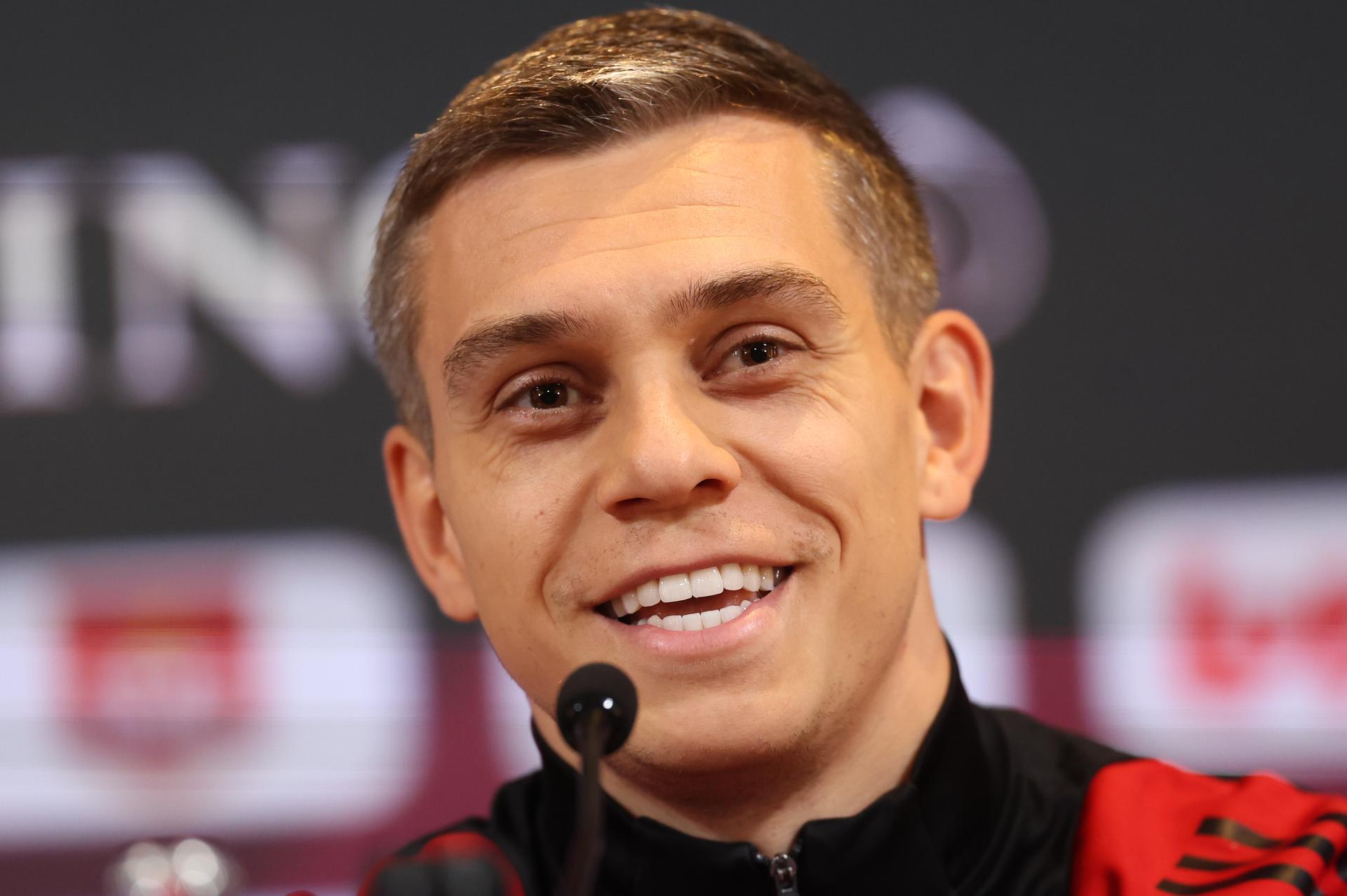 Belgium's Leandro Trossard pictured at a press moment of the Red Devils, the Belgian national soccer team, at the Proximus Basecamp in Tubize, Tuesday 07 October 2025. The team is preparing for the matches against North Macedonia (10/10) and Wales (13/10). BELGA PHOTO VIRGINIE LEFOUR